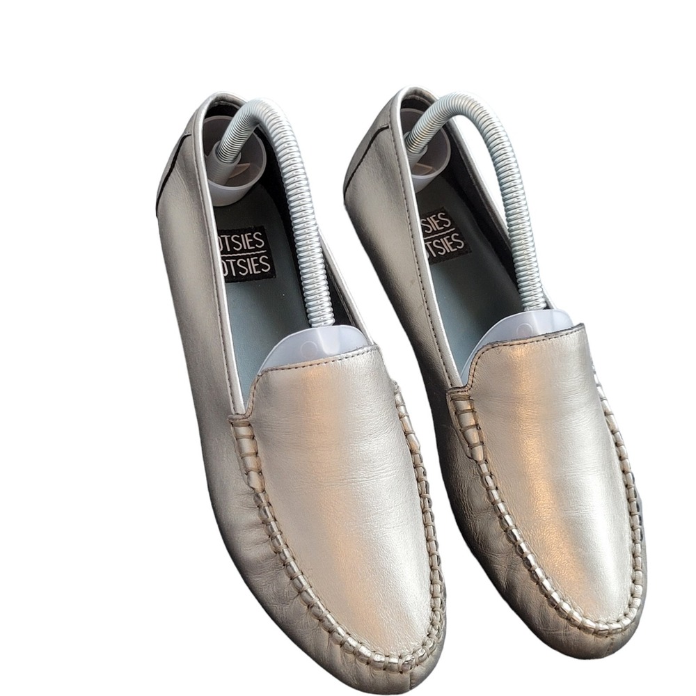 Mootsies Tootsies Leather Loafers Flats Piccalo Womens 8.5 Bronze Comfy Shoes